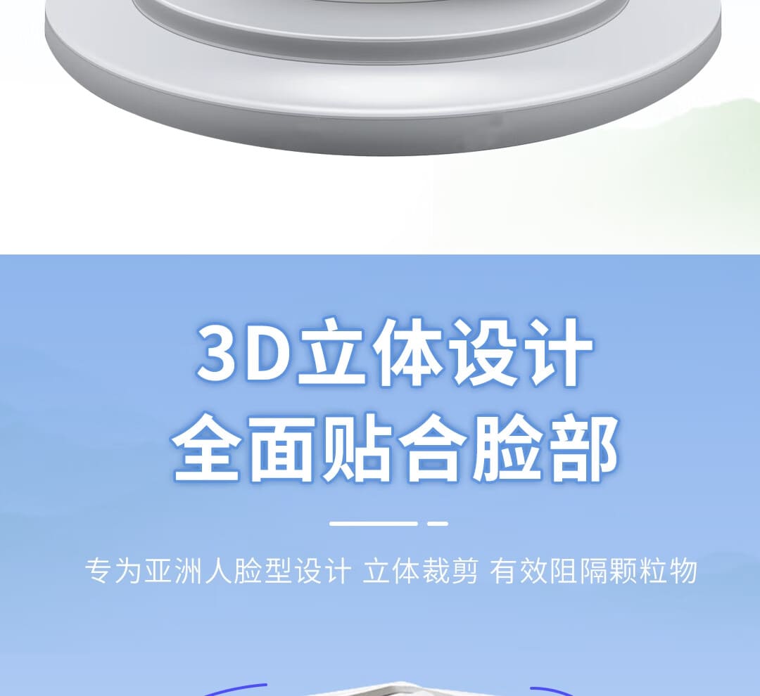 3M 9501+ KN9 防颗粒物口罩 （非油性颗粒、耳带式、中国KN95认证）